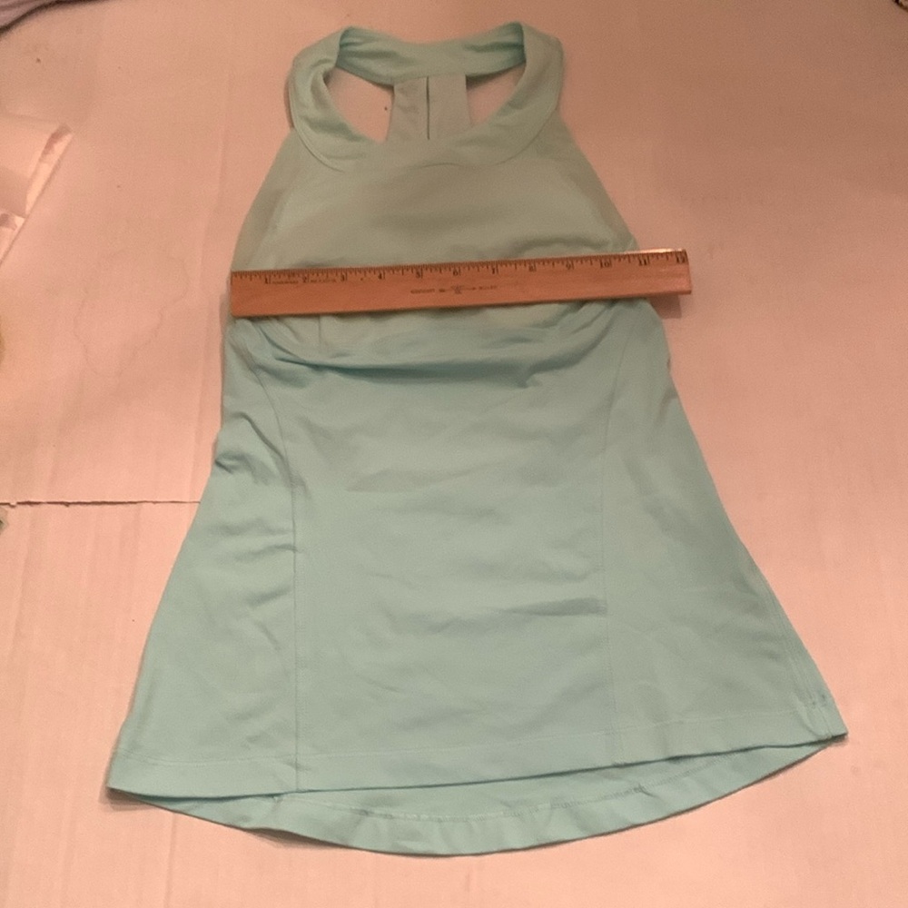 Lululemon Run Make It Count Tank -mint aqua green size 2